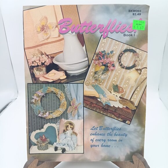 Vintage Abaca Butterfly Craft Patterns, Butterflies Book I BKW065, 21 Quick - Picture 1 of 2